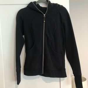 Black zip up hoodie